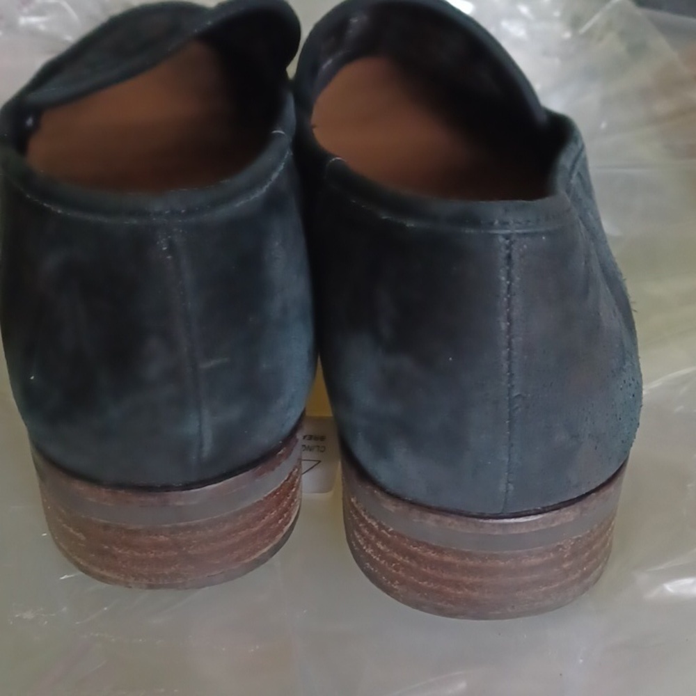 Lucky Brand Camdyn Black Suede Leather Perforated Top Loafers Women's Size 9.5 - Picture 3 of 6
